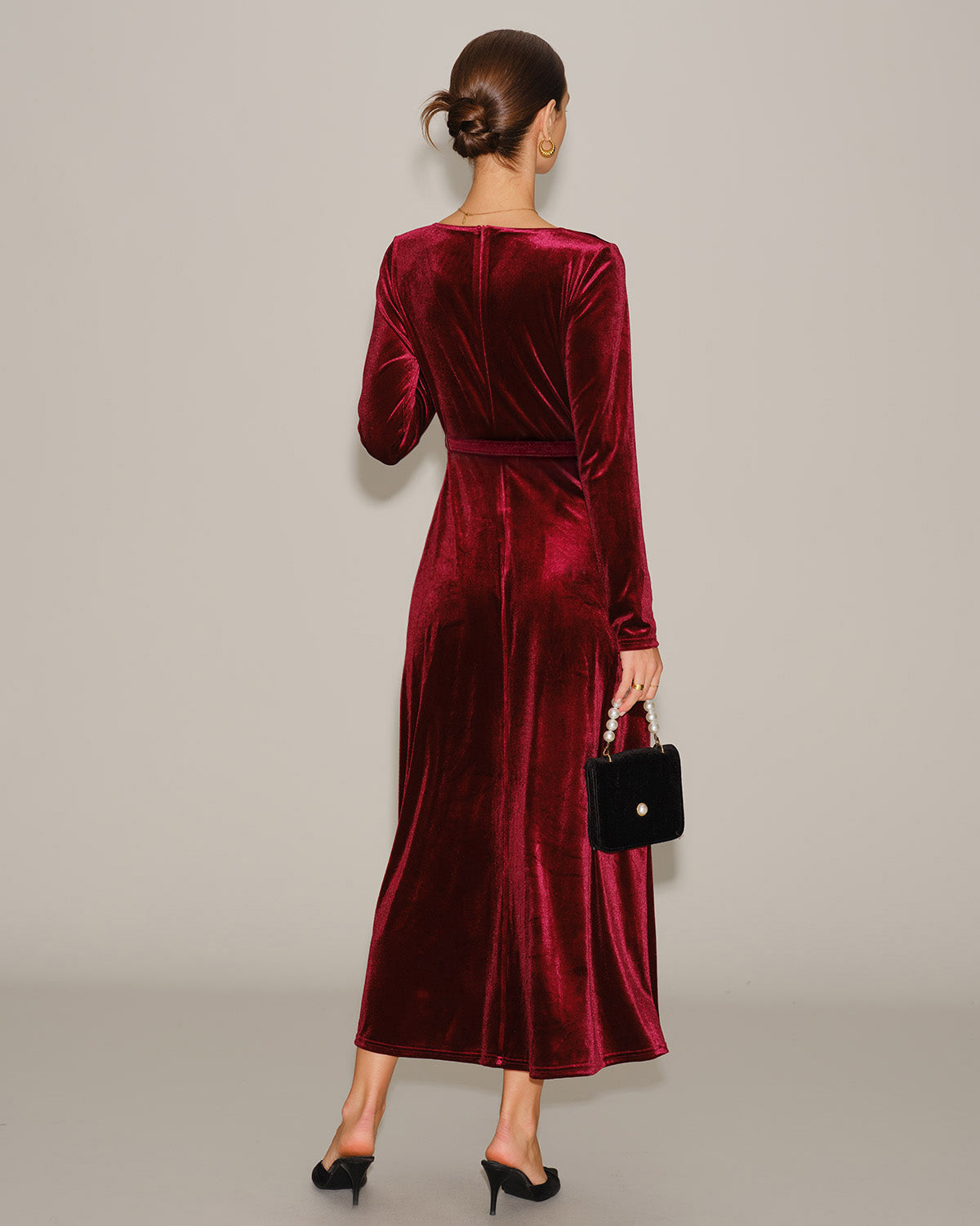 Women's Knitted Polyester Maxi Dress Dresses - RIHOAS