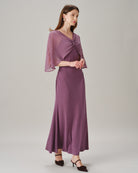 Women's Knitted Polyester Maxi Dresses Dresses - RIHOAS