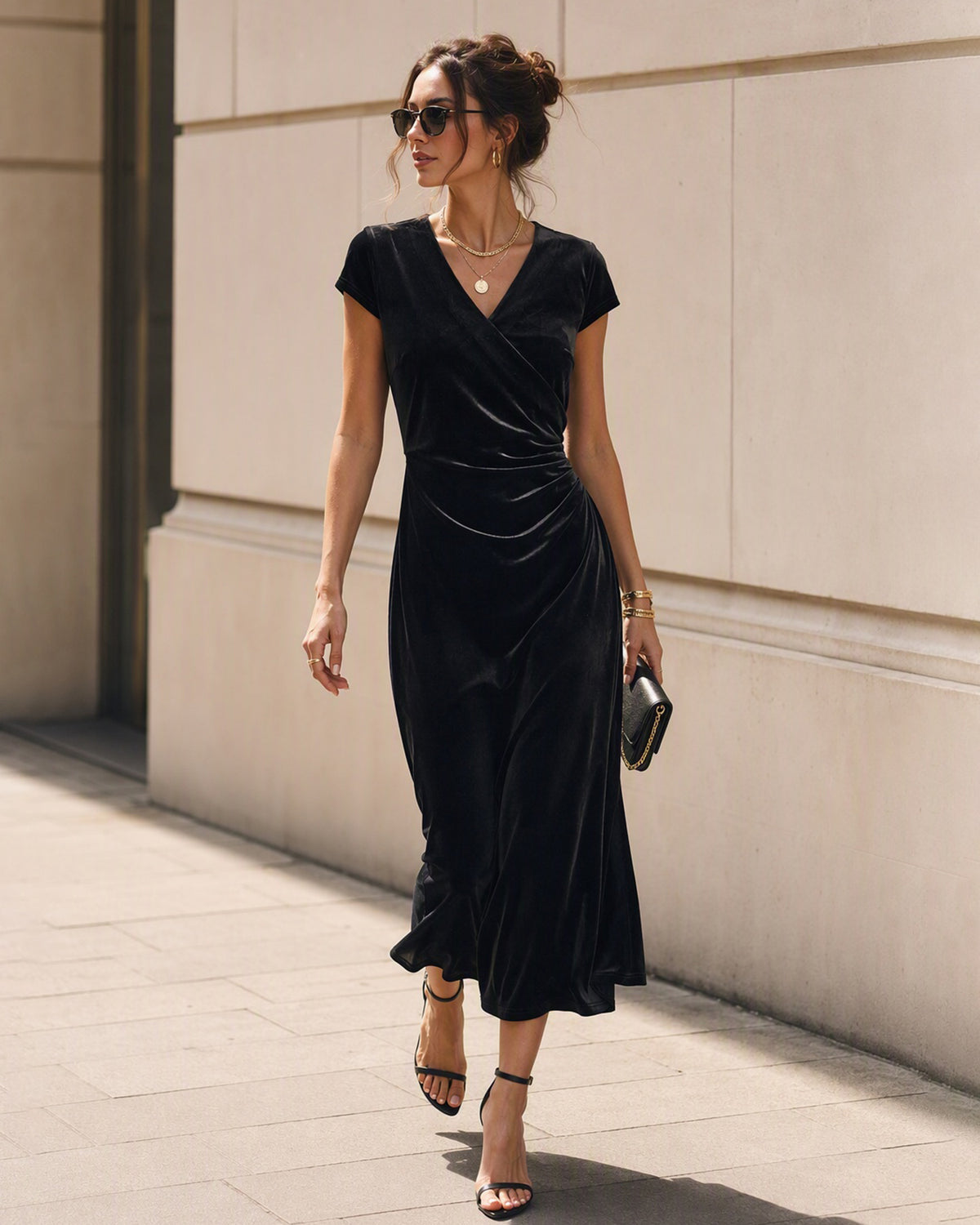 Women's Knitted Polyester Maxi Dresses - RIHOAS