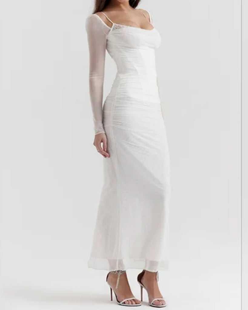 Women's Knitted Polyester Maxi Dresses Dresses - RIHOAS