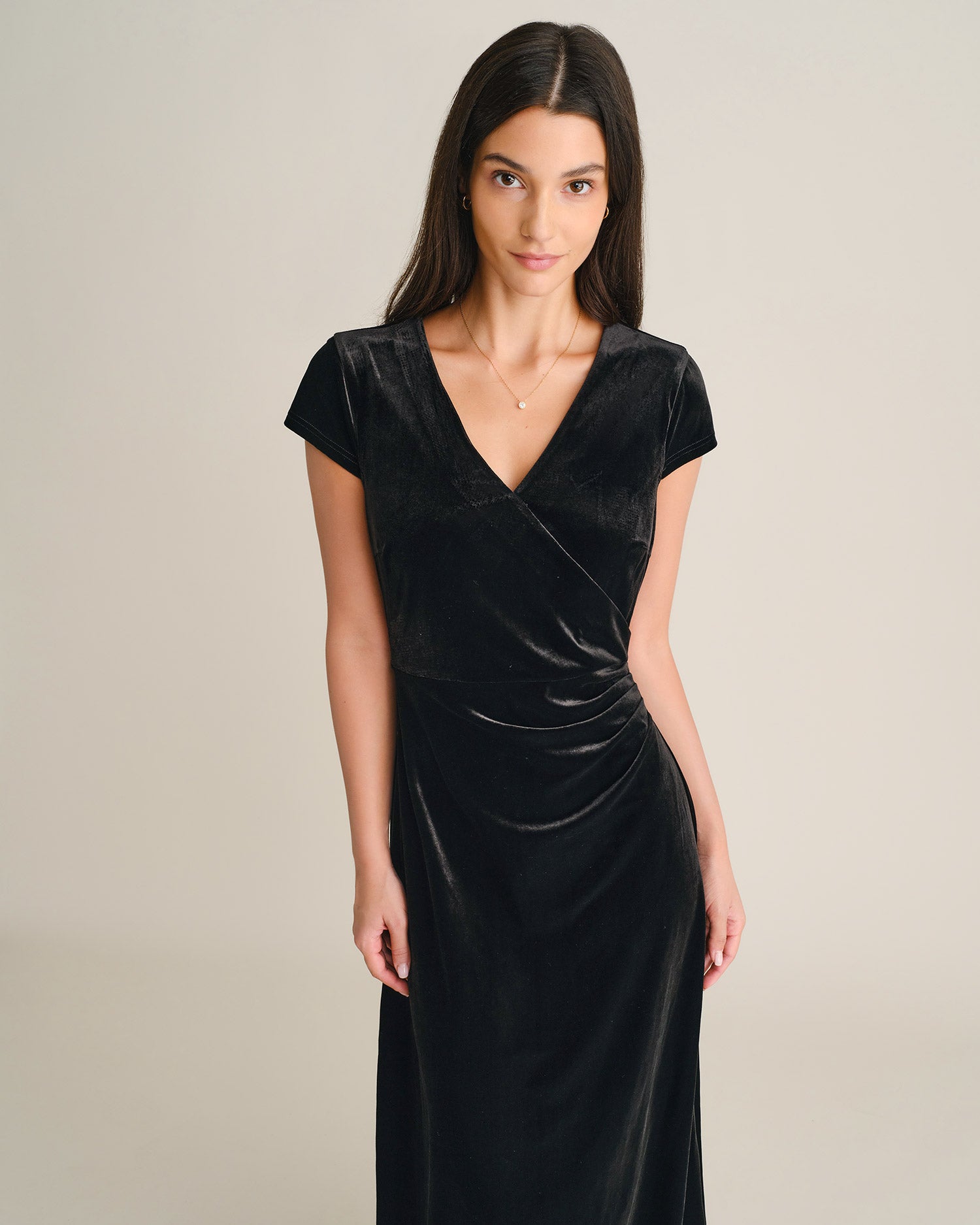 Women's Knitted Polyester Maxi Dresses - RIHOAS - 03