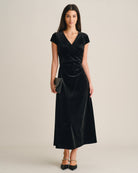 Women's Knitted Polyester Maxi Dresses - RIHOAS - 01