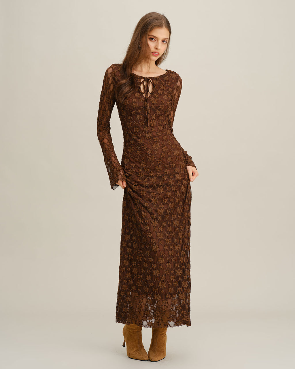 Women's Knitted Polyester Maxi Dresses Dresses - RIHOAS
