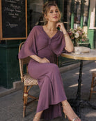 Women's Knitted Polyester Maxi Dresses Dresses - RIHOAS