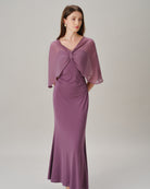 Women's Knitted Polyester Maxi Dresses Dresses - RIHOAS