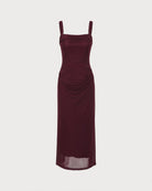 Women's Knitted Polyester Maxi Dresses - RIHOAS - 04