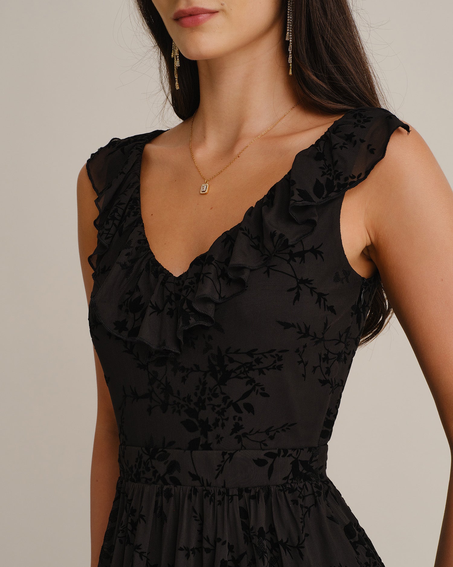 Women's Knitted Polyester Maxi Dresses - RIHOAS - 03