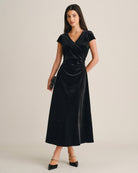 Women's Knitted Polyester Maxi Dresses - RIHOAS - 02