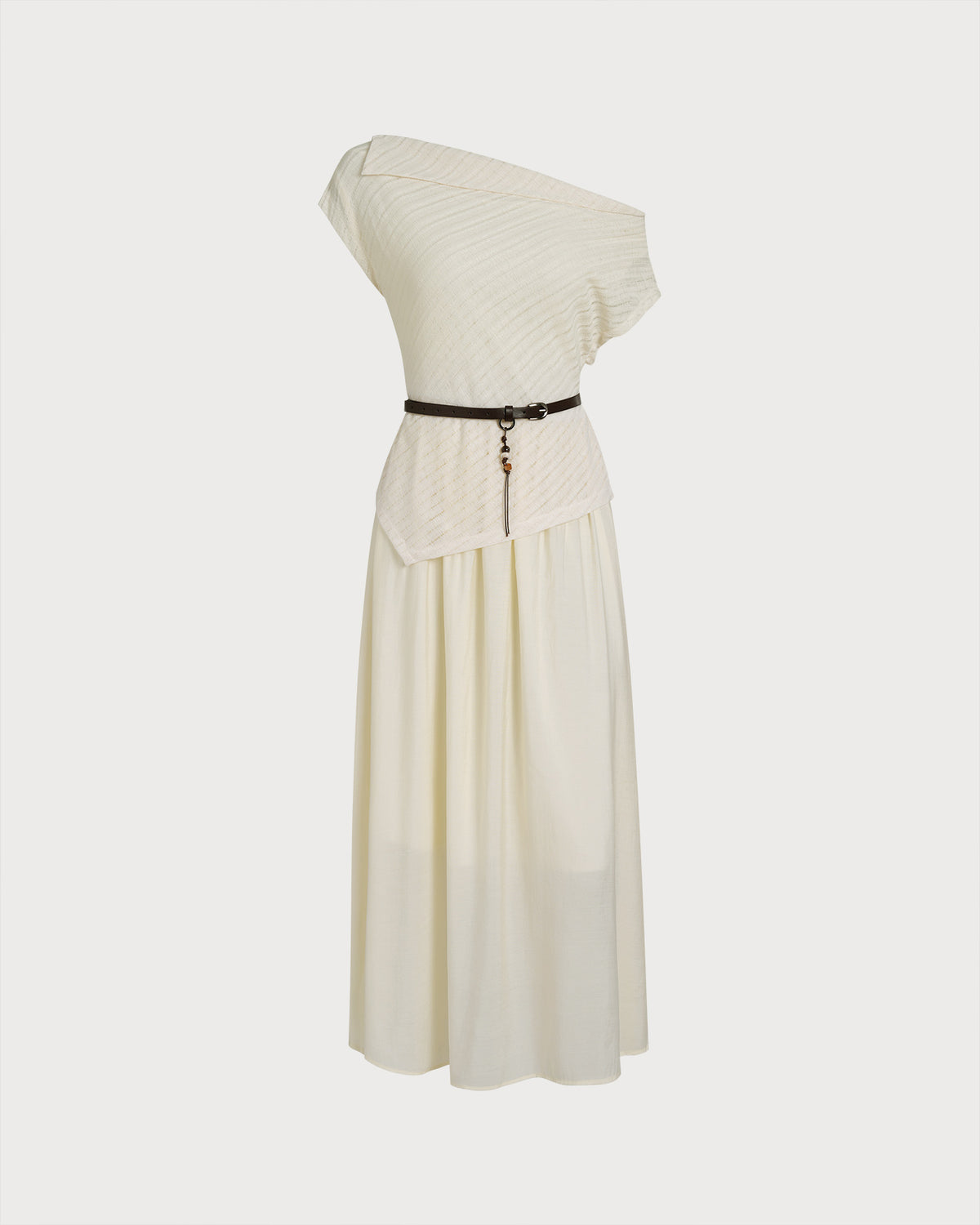 midi apricot dresses Apricot Boat Neck Belt Midi Dress & Reviews - Apricot - Dresses