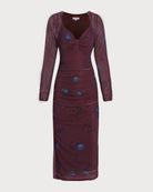 Women's Knitted Polyester Midi Dress Dresses - RIHOAS