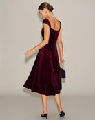Women's Knitted Polyester Midi Dress Dresses - RIHOAS