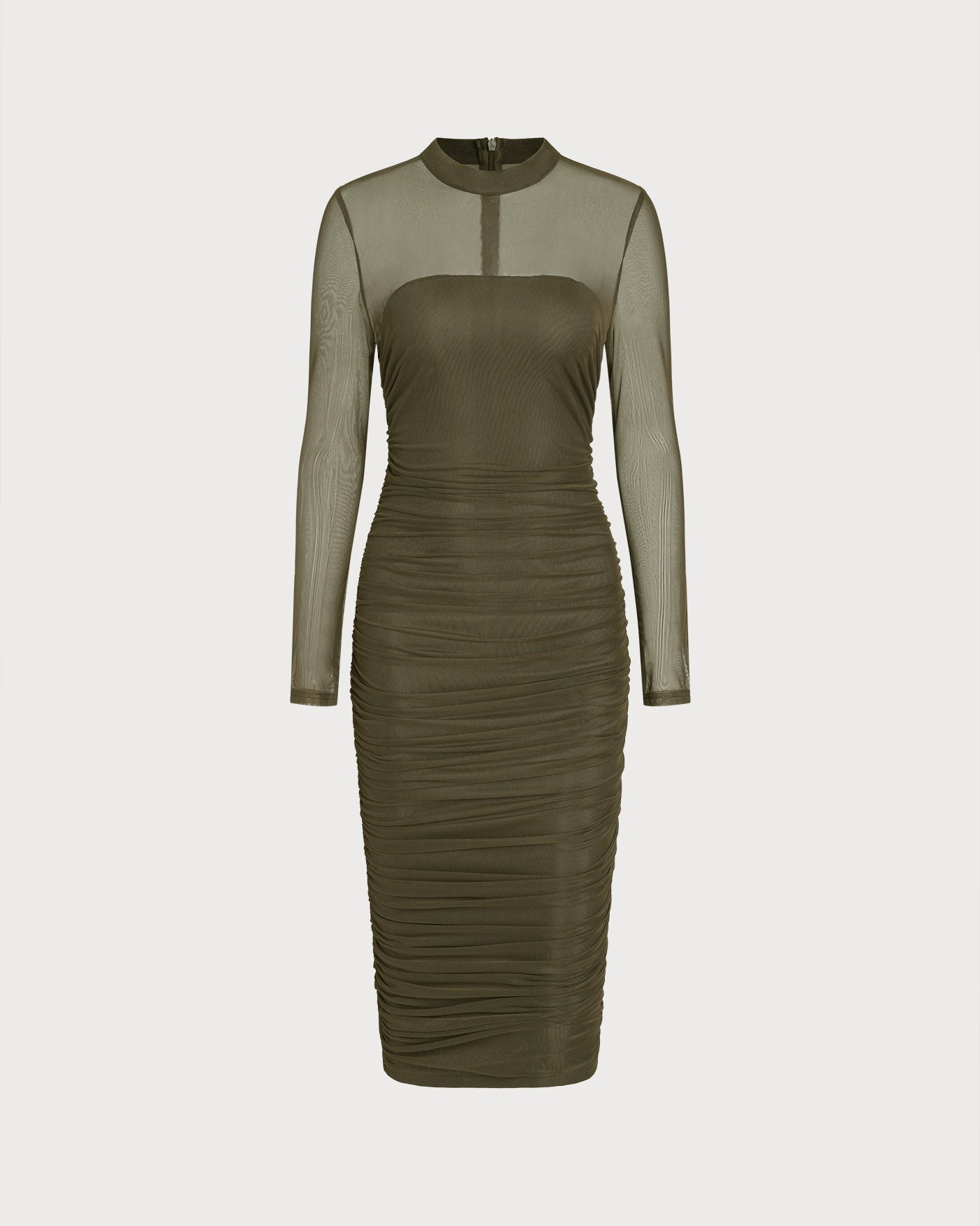 Women's Knitted Polyester Midi Dress Dresses - RIHOAS