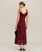 Women's Knitted Polyester Midi Dress Dresses - RIHOAS