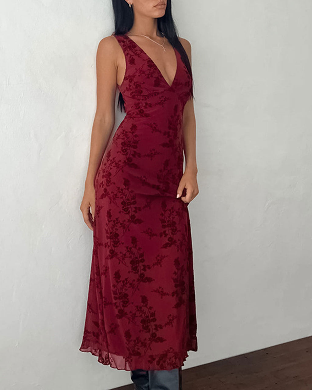 Women's Knitted Polyester Midi  Dress Dresses - RIHOAS