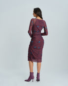 Women's Knitted Polyester Midi Dress Dresses - RIHOAS