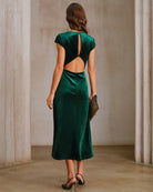 Women's Knitted Polyester Midi Dress Dresses - RIHOAS
