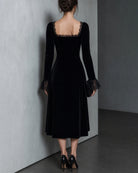 Women's Knitted Polyester Midi Dress - RIHOAS - 04