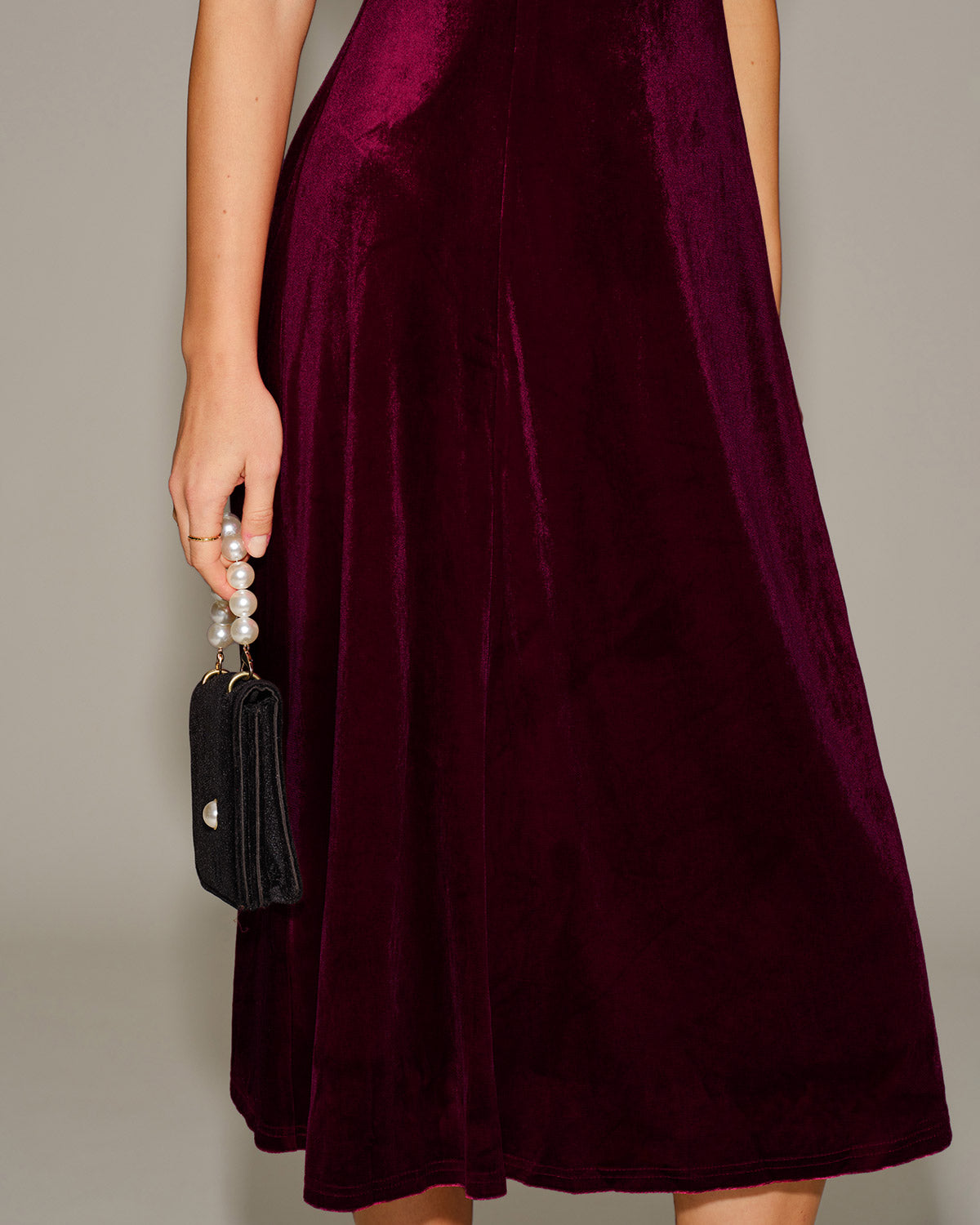 Women's Knitted Polyester Midi Dress Dresses - RIHOAS