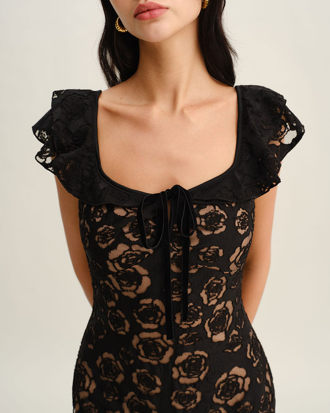 Women's Knitted Polyester Midi Dress Dresses - RIHOAS