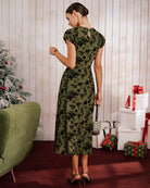 Women's Knitted Polyester Midi Dress Dresses - RIHOAS