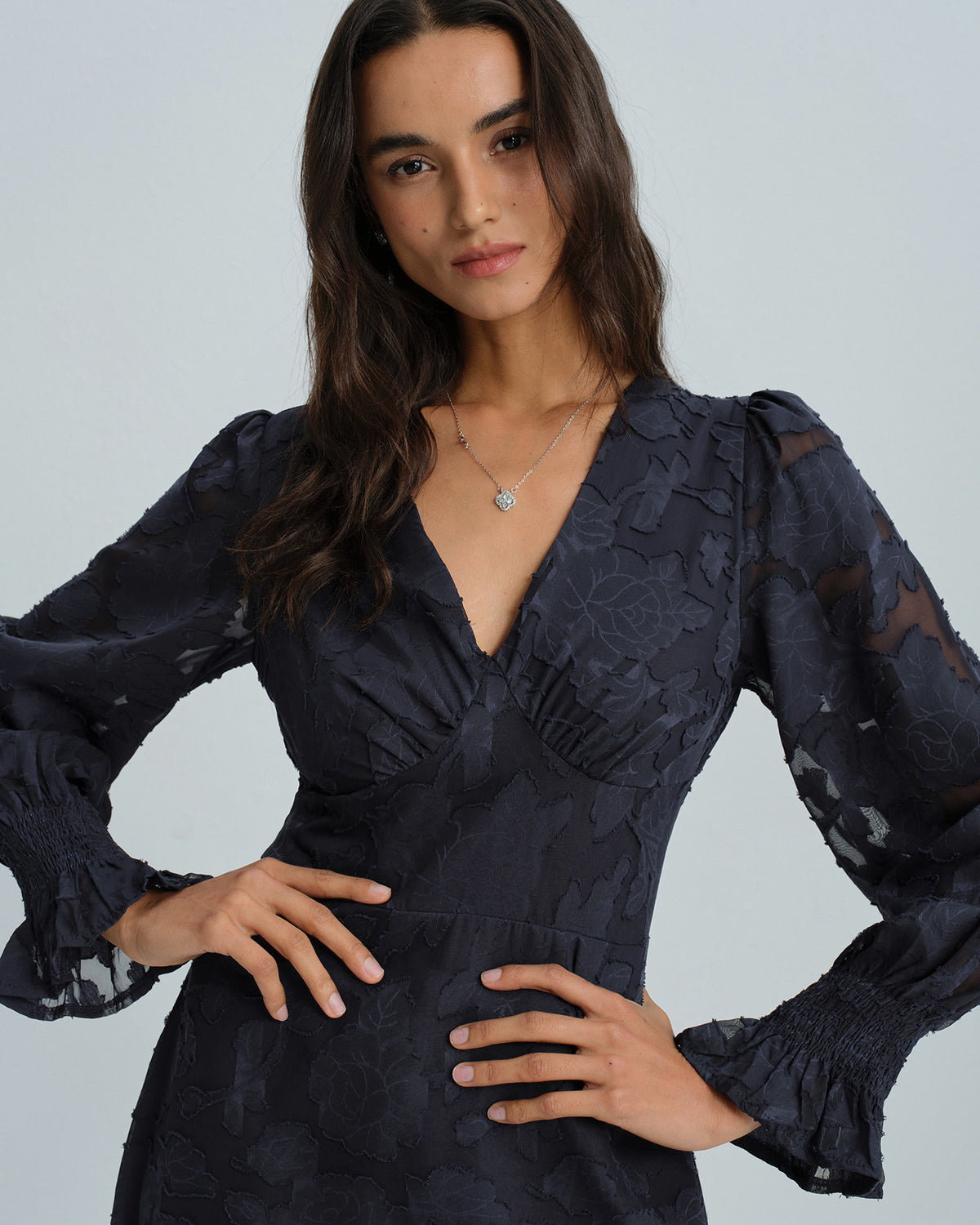 Women's Knitted Polyester Midi  Dress Dresses - RIHOAS