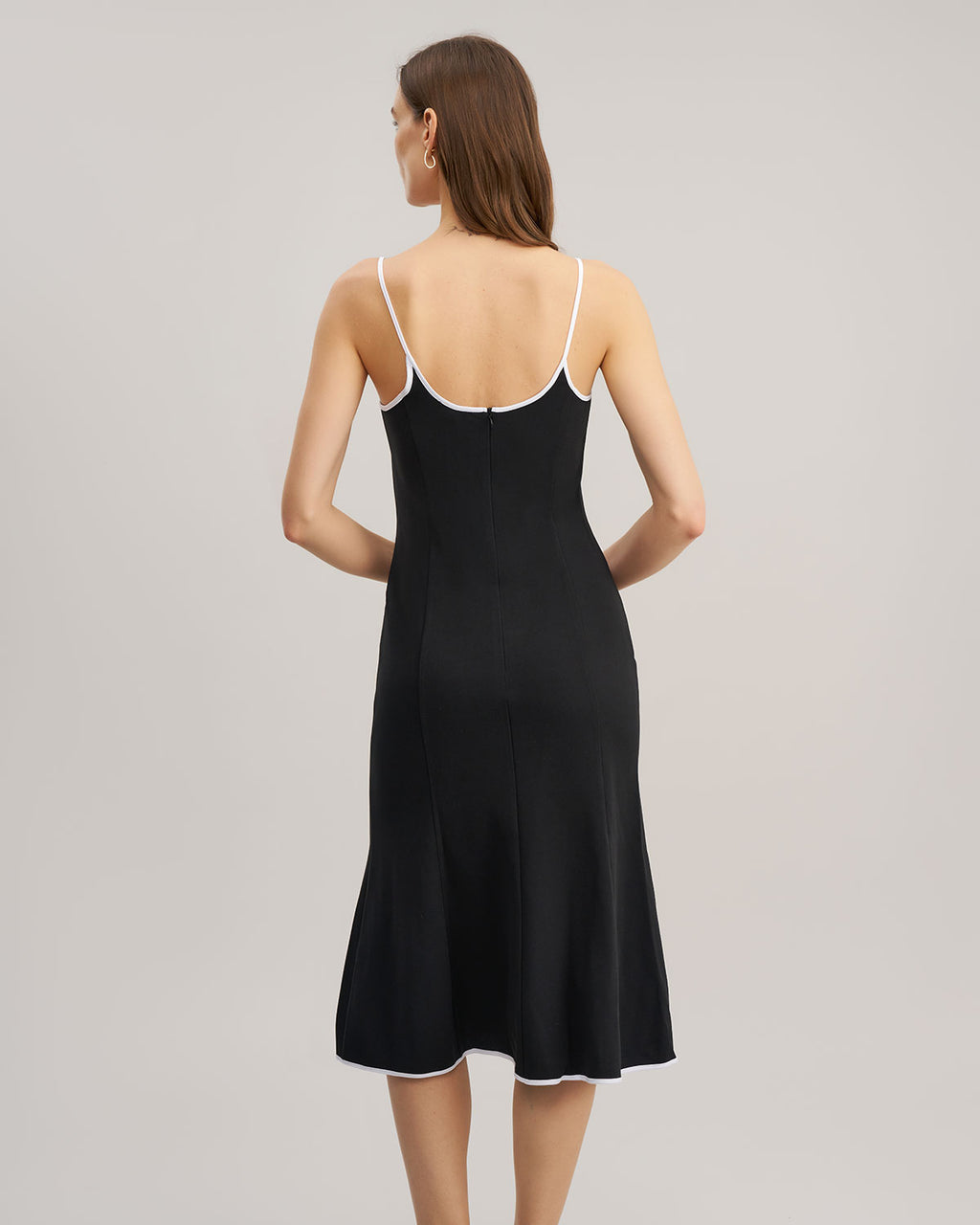 Women's Knitted Polyester Midi Dress Dresses - RIHOAS