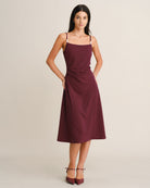 Women's Knitted Polyester Midi Dresses - RIHOAS - 02