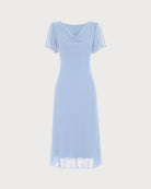 Women's Knitted Polyester Midi Dresses - RIHOAS - 24