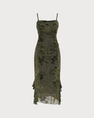 Women's Knitted Polyester Midi Dresses - RIHOAS