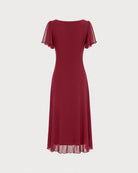 Women's Knitted Polyester Midi Dresses - RIHOAS - 13