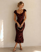 Women's Knitted Polyester Midi Dresses - RIHOAS