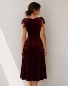 Women's Knitted Polyester Midi Dresses - RIHOAS - 02