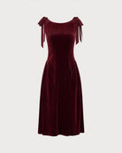 Women's Knitted Polyester Midi Dresses - RIHOAS - 04