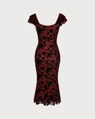 Women's Knitted Polyester Midi Dresses - RIHOAS