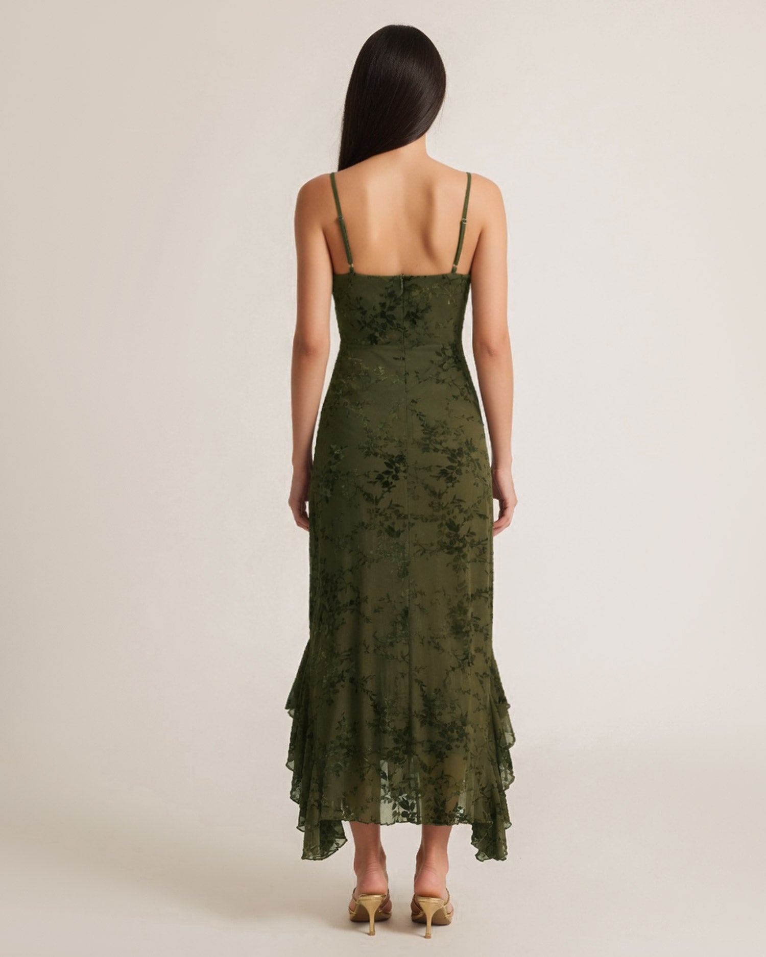 Women's Knitted Polyester Midi Dresses - RIHOAS - 04