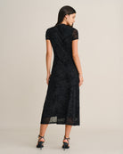 Women's Knitted Polyester Midi Dresses - RIHOAS - 04