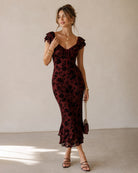 Women's Knitted Polyester Midi Dresses - RIHOAS