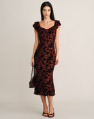 Women's Knitted Polyester Midi Dresses - RIHOAS - 02