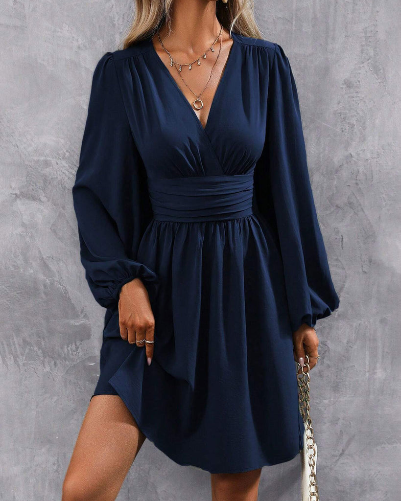 Women's Knitted Polyester Mini Dress Dresses - RIHOAS