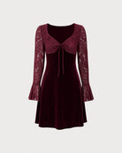 Women's Knitted Polyester Mini Dress - RIHOAS - 03