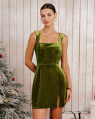 Women's Knitted Polyester Mini Dress Dresses - RIHOAS