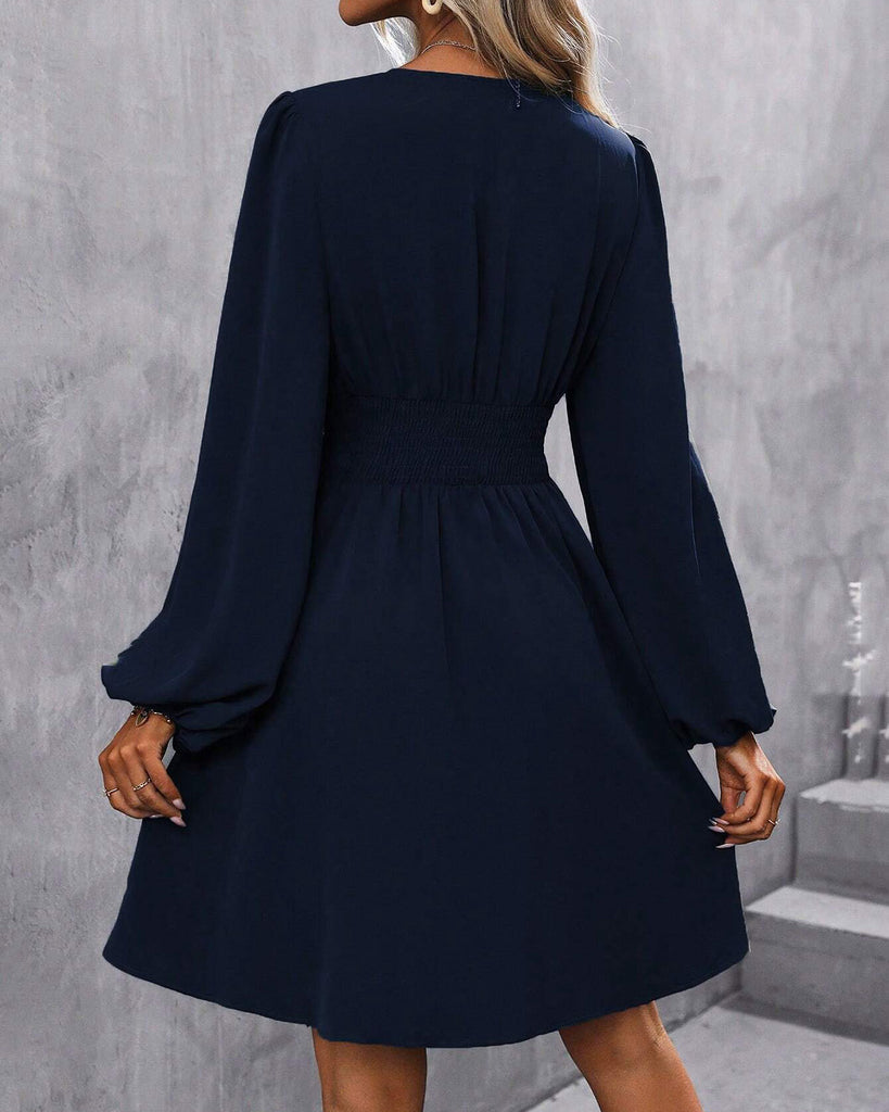 Women's Knitted Polyester Mini Dress Dresses - RIHOAS