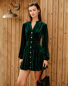 Women's Knitted Polyester Mini Dress Dresses - RIHOAS