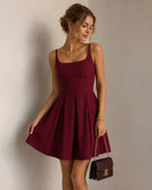Women's Knitted Polyester Mini Dress - RIHOAS - 11