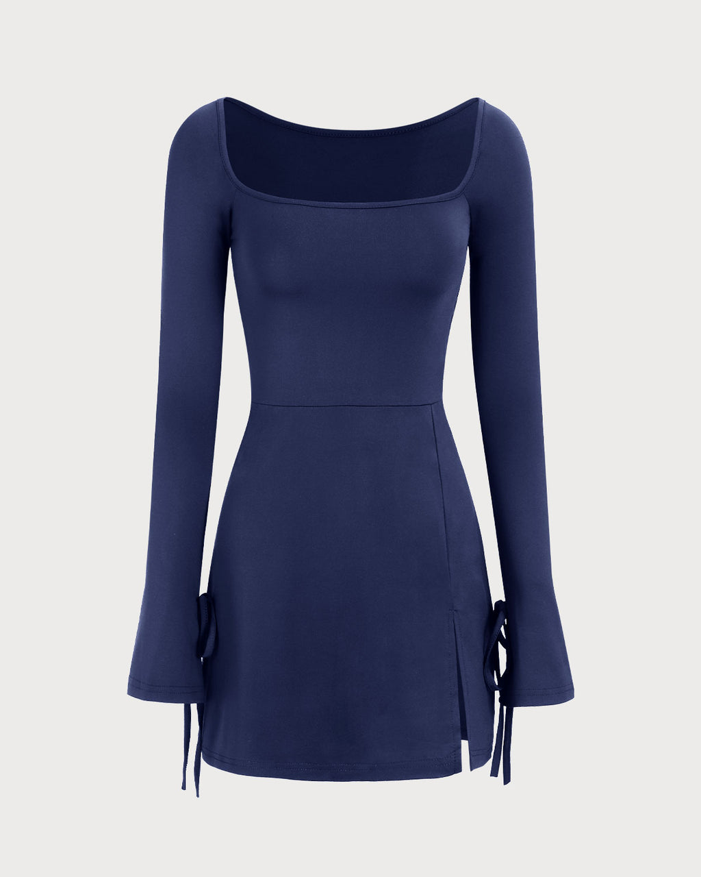 Women's Knitted Polyester Mini Dress Dresses - RIHOAS