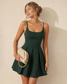 Women's Knitted Polyester Mini Dress - RIHOAS
