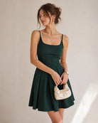 Women's Knitted Polyester Mini Dress - RIHOAS