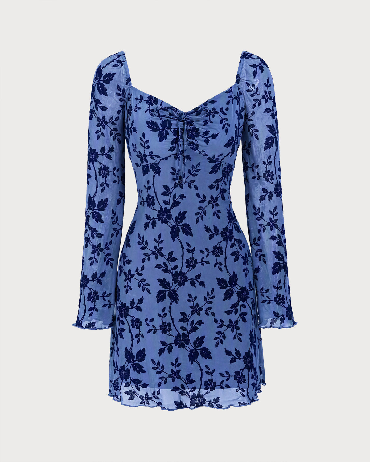Women's Knitted Polyester Mini Dresses - RIHOAS - 02