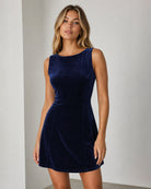 Women's Knitted Polyester Mini Dresses - RIHOAS - 03