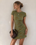 Women's Knitted Polyester Mini Dresses - RIHOAS - 03
